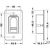 Skizze zu IDENCOM Fingerscanner BioKey Inside APP, Edelstahl-schwarz