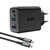 2_Acefast 2in1 Ladegerät GaN 65W USB Type C / USB, Adapter HDMI Adapter 4K 60Hz (Set mit Kabel) schwarz (A17 schwarz)