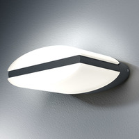 OSRAM 4058075033337 A++ to A LED Wand-Außenleuchte, Endura Style Ellipse, 3000K, Aluminium, 12.5 W, warmweiß, 16.1 x 18.6 x 7.5 cm