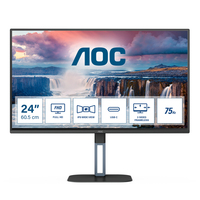 AOC V5 24V5CE/BK számítógép monitor 60,5 cm (23.8") 1920 x 1080 pixelek Full HD LED Fekete