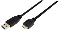 LogiLink CU0037 USB-kabel USB 3.2 Gen 1 (3.1 Gen 1) Micro-USB B USB A Zwart