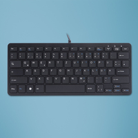 R-Go Tools Compact R-Go toetsenbord, QWERTZ (DE), bedraad, zwart