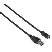 Hama USB 2.0 Cable, 1.8m USB-kabel 1,8 m USB A Zwart