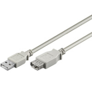 Goobay USB Verl AA 060 HiSpeed 0.6m USB Kabel 0,6 m USB A Grau
