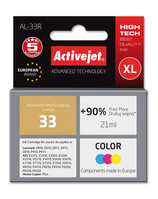 Activejet AL-33R ink (replacement Lexmark 33 18C0033E; Premium; 21 ml; color)