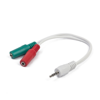 Gembird CCA-417W audio kabel 3.5mm 2 x 3.5mm Wit