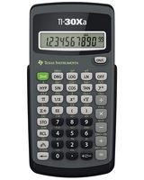 Texas Instruments TI-30Xa Taschenrechner Tasche Wissenschaftlicher Taschenrechner Schwarz, Grau