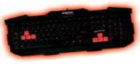 Approx appWRATH teclado USB QWERTY Negro, Rojo