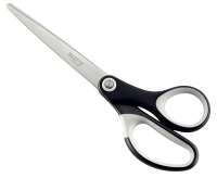 Leitz 54166095 stationery/craft scissors Office scissors Straight cut Black, Silver