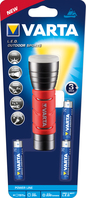 Varta 17627101421 Black, Red Hand flashlight LED