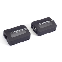 Black Box USB 2.0 EXTENDER 1PORT CAT5 Nadajnik sieciowy Czarny