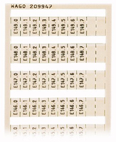 Wago 209-947 accesorio para bloque de terminales Marcadores para bloque de terminales 5 pieza(s)