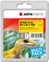 AgfaPhoto APET336SETD inktcartridge 5 stuk(s) Compatibel Zwart, Cyaan, Magenta, Geel
