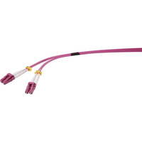 Renkforce RF-3301856 Glasvezel kabel 1 m 2x LC OM4 Violet