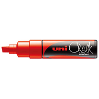 Uni-Ball ChalkGlass PWE-8K marqueur à craie liquie Ciseau Rouge 1 pièce(s)