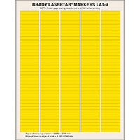 Brady LaserTab Yellow Self-adhesive printer label