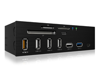 ICY BOX IB-867A geheugenkaartlezer USB Intern Zwart