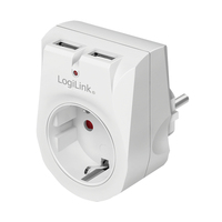 LogiLink PA0246 adapter wtyczek zasilających Biały