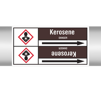 Brady KEROSENE 127X33RL-T2-LL-P19 selbstklebendes Etikett Rechteck Permanent Weiß, Braun