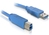 DeLOCK Cable USB3.0 A-B male/male 5m USB Kabel USB A USB B Blau