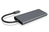 ICY BOX IB-DK4022-CPD Alámbrico USB 3.2 Gen 1 (3.1 Gen 1) Type-C Antracita, Negro