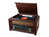 Muse MT-115 DAB obrotowy talerz gramofonu Gramofon z napędem bezpośrednim Czarny, Drewno