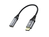 Equip 133445 video átalakító kábel 0,15 M DisplayPort HDMI Fekete, Szürke