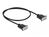 DeLOCK Seriell Kabel RS-232 D-Sub 9 Buchse zu Buchse Nullmodem mit schmalem Steckergehäuse - Full Handshaking - 0,5 m