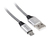 Tracer TRAKBK46928 kabel USB 1 m USB 2.0 USB A Micro-USB B Czarny, Srebrny