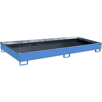 Cuve de rétention pour rayonnage avec insert en polyéthylène