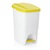 Treteimer mit gelbem Deckel, Inhalt: 25 Liter, Maße: 25 x 40 x 41,5 cm, aus