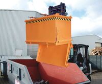 Klappbodenbehälter Schüttgutbehälter Typ SB 2000 , 2,00m³, 1035x1904x1465mm,Tragl. 2000kg, Orange