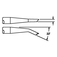 Pace Lötspitze, für TD-100, 1124-0035/3,04 mm, Hohlkehle, gebogen 22°