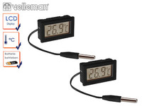 Kombi-Set digitale Einbauthermometer mit Temperaturfühler, Temperaturkontrolle