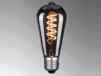 E27 Filament LED Deko Leuchtmittel Tropfen Rauchfarben - 4 Watt, 60 Lumen