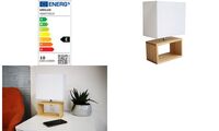UNiLUX LED-Tischleuchte DEKO, weiß / Holz (64000454)