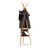 Relaxdays Garderobe mit Ablage, dreiarmiger Bambus Kleiderständer mit 6 Haken, Kleiderablage HxBxT: 171x50x50cm, natur