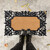 Relaxdays Fußmatte, 45 x 75 cm, Fußabtreter aus Gummi & Kokos, innen & außen, rutschfester Türvorleger, schwarz/natur