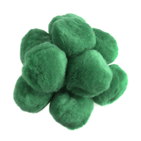 Pom Poms 5cm: Green: Pack of 25