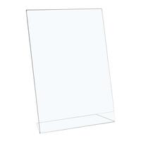 5 Star Office Sign Holder Portrait Slanted A4 Clear