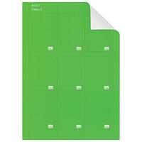 NOBO Pack de 80 fiches T imprimables Indice 2 - Vert - 2402005
