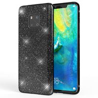 NALIA Custodia in Silicone compatibile con Huawei Mate20 Pro, Glitter Gel Copertura Protezione Sottile Cellulare, Slim Smartphone Bling Cover Case Protettiva Scintillio Bumper  ...