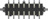 Stiftleiste, 14-polig, RM 3 mm, gerade, schwarz, 4-794637-4