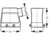 Tüllengehäuse, Baugröße 10B, Aluminiumdruckguss, M32, abgewinkelt, Querbügelverr