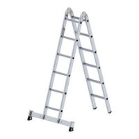 Aluminium folding ladder