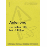 Anleitung Erste-Hilfe Heftform gelb DGUV 204-006