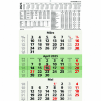 Dreimonatskalender 956 29,5x49cm Recycling 2025