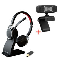 freeVoice Space Stereo NC (Bluetooth, USB-A) incl. Charger und Vision 320 Webcam