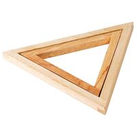 Vogue Heat Triangle Made of Wood Set of Two - 7.25" and 9.5" 241(W)mm