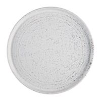 Olympia Cavolo Flat Round Plates in White Speckle Porcelain - 270mm - Pack of 4
